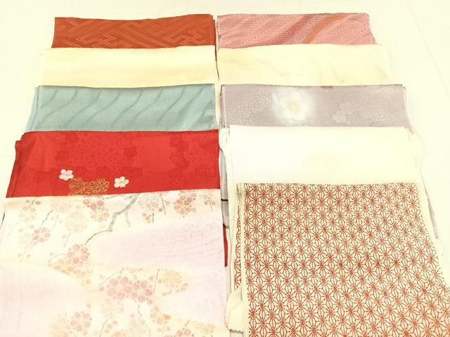 平和屋着物★和装小物　上質な帯揚げ　10枚セット　逸品　CAAK2711xe