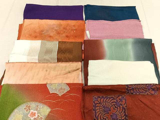 平和屋着物★和装小物　上質な帯揚げ　10枚セット　逸品　CAAK2713xe