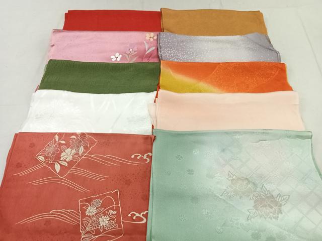 平和屋着物★和装小物　上質な帯揚げ　10枚セット　逸品　CAAK2730xe