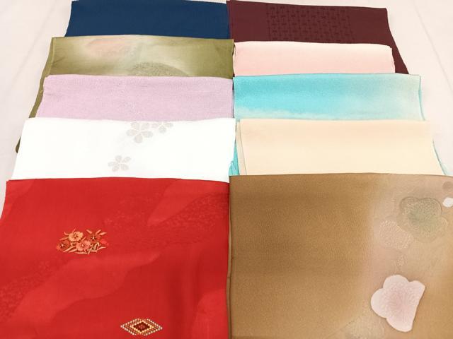 平和屋着物★和装小物　上質な帯揚げ　10枚セット　逸品　CAAK2731xe