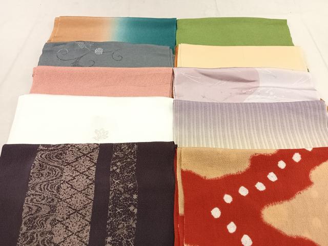 平和屋着物★和装小物　上質な帯揚げ　10枚セット　逸品　CAAK2733xe