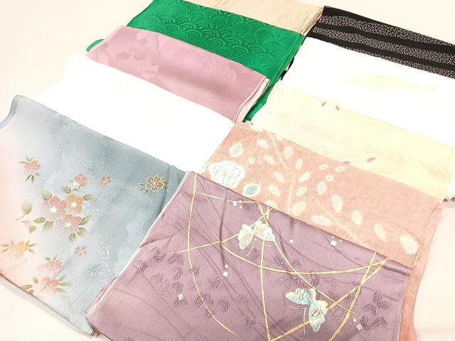 平和屋着物★和装小物　上質な帯揚げ　10枚セット　逸品　CAAL0642xi