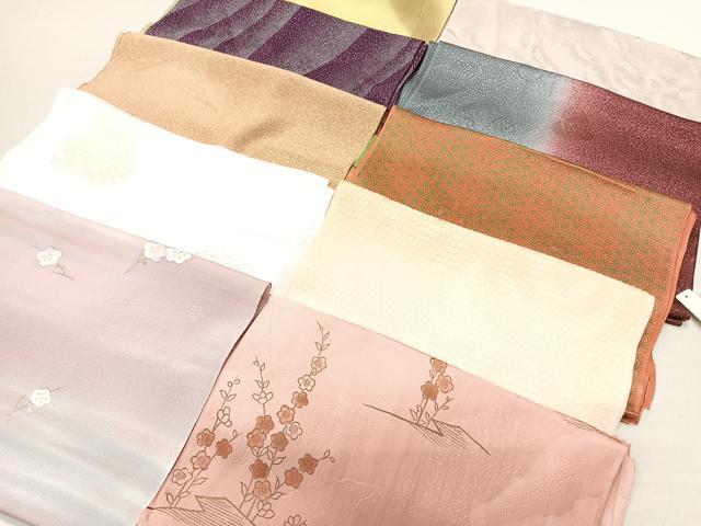 平和屋着物★和装小物　上質な帯揚げ　10枚セット　逸品　CAAL0644xi