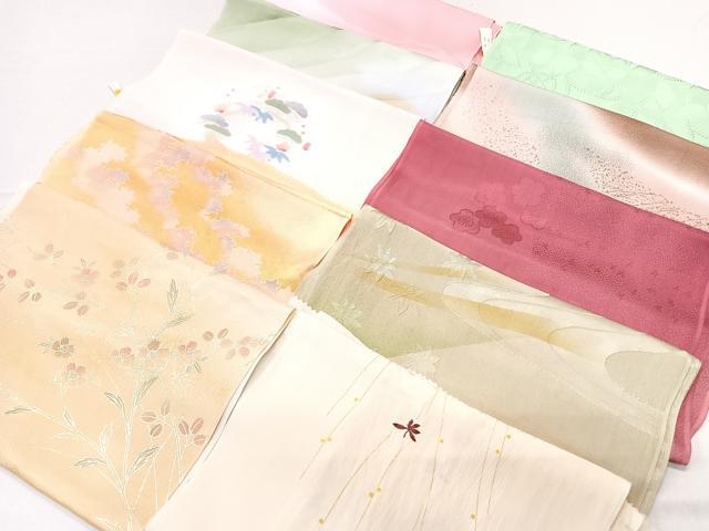 平和屋着物★和装小物　上質な帯揚げ　10枚セット　逸品　CAAL0649xi