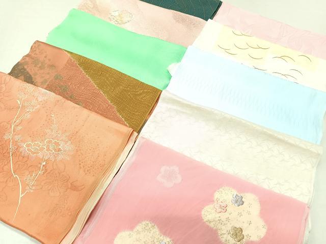 平和屋着物★和装小物　上質な帯揚げ　10枚セット　逸品　CAAL0651xi