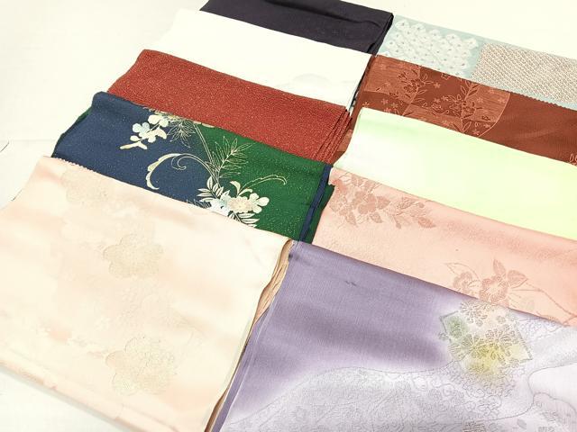 平和屋着物★和装小物　上質な帯揚げ　10枚セット　逸品　CAAL0661xi