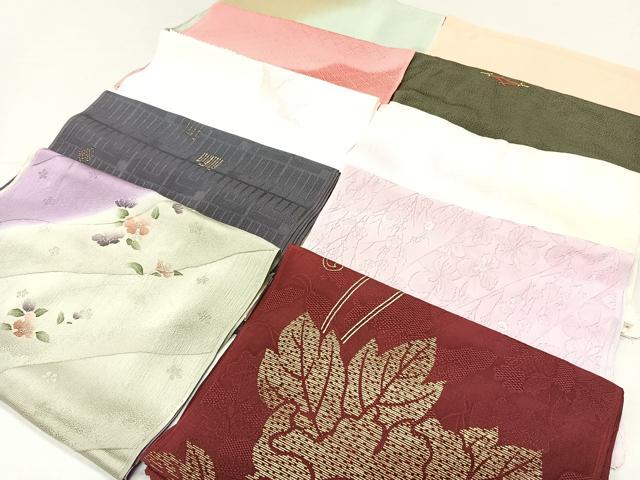 平和屋着物★和装小物　上質な帯揚げ　10枚セット　逸品　CAAL0675xi