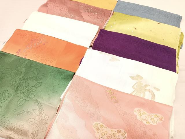 平和屋着物★和装小物　上質な帯揚げ　10枚セット　逸品　CAAL0680xi