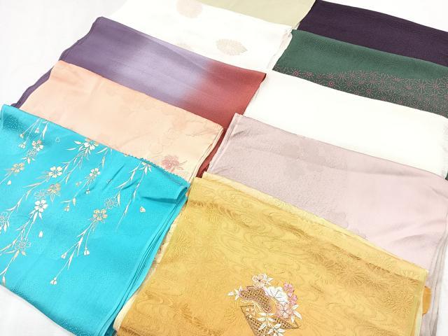 平和屋着物★和装小物　上質な帯揚げ　10枚セット　逸品　CAAL0684xi