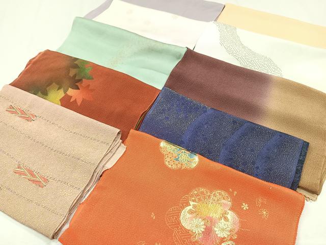 平和屋着物★和装小物　上質な帯揚げ　10枚セット　逸品　CAAL0695xi