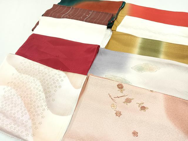 平和屋着物★和装小物　上質な帯揚げ　10枚セット　逸品　CAAL0701xi