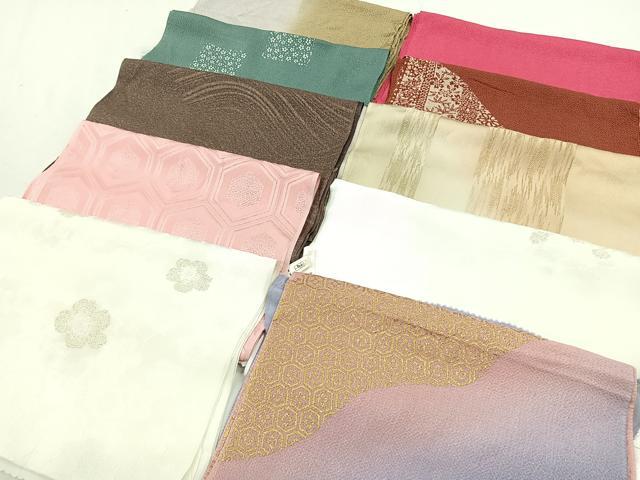 平和屋着物★和装小物　上質な帯揚げ　10枚セット　逸品　CAAL0702xi