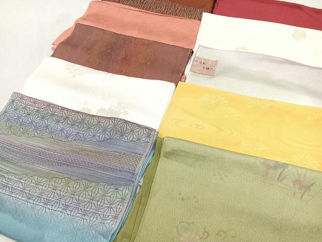平和屋着物★和装小物　上質な帯揚げ　10枚セット　逸品　CAAL0703xi