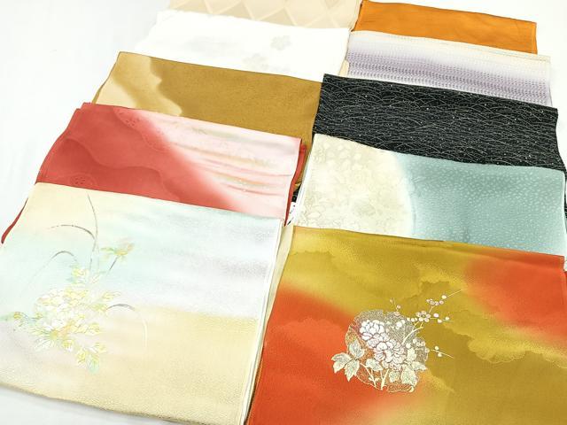 平和屋着物★和装小物　上質な帯揚げ　10枚セット　逸品　CAAL0704xi