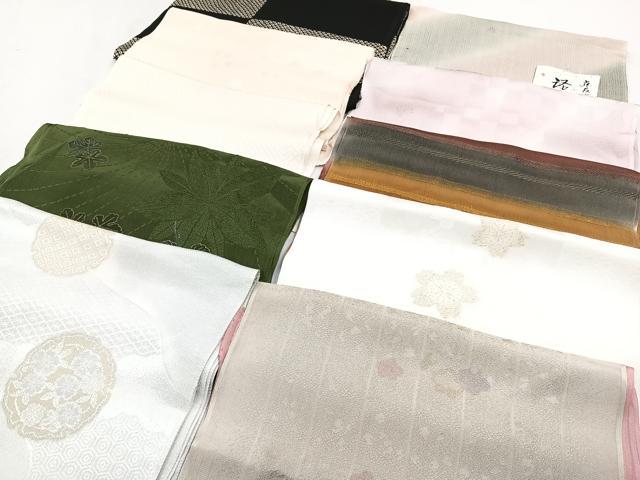 平和屋着物★和装小物　上質な帯揚げ　10枚セット　逸品　CAAL0708xi