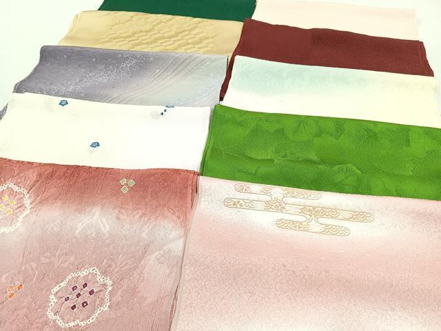 平和屋着物★和装小物　上質な帯揚げ　10枚セット　逸品　CAAL0725xi