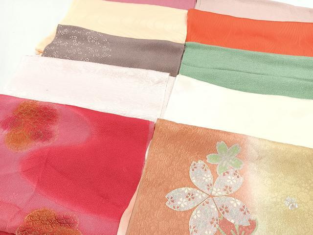 平和屋着物★和装小物　上質な帯揚げ　10枚セット　逸品　CAAL0738xi