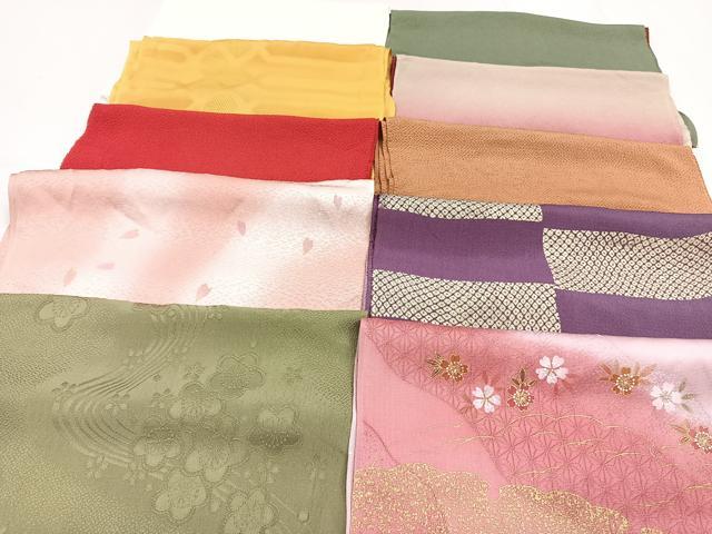 平和屋着物★和装小物　上質な帯揚げ　10枚セット　逸品　CAAL0739xi