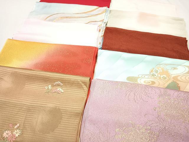 平和屋着物★和装小物　上質な帯揚げ　10枚セット　逸品　CAAL0743xi
