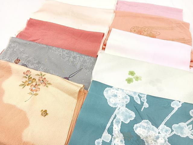 平和屋着物★和装小物　上質な帯揚げ　10枚セット　逸品　CAAL0744xi