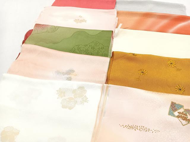 平和屋着物★和装小物　上質な帯揚げ　10枚セット　逸品　CAAL0747xi
