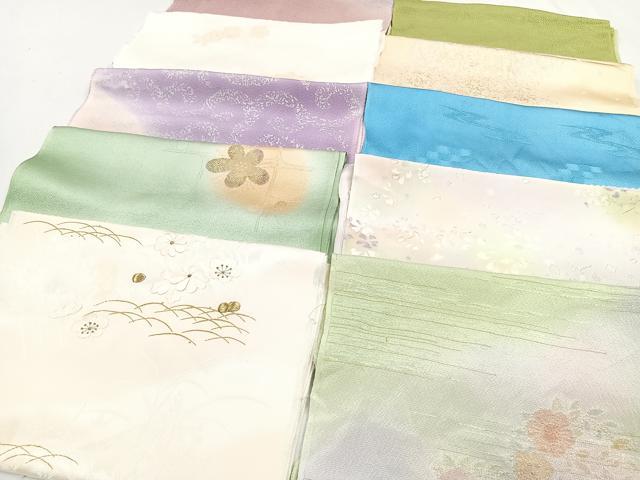 平和屋着物★和装小物　上質な帯揚げ　10枚セット　逸品　CAAL0750xi