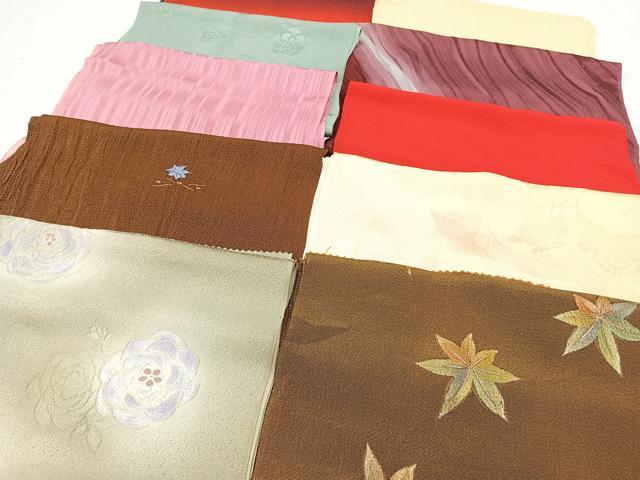 平和屋着物★和装小物　上質な帯揚げ　10枚セット　逸品　CAAL0754xi