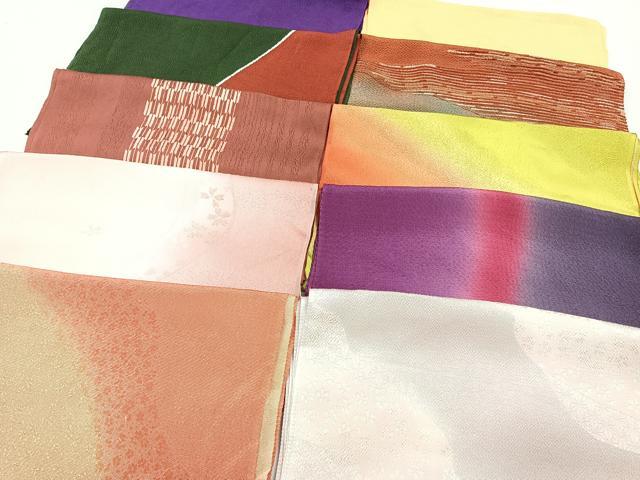 平和屋着物★和装小物　上質な帯揚げ　10枚セット　逸品　CAAL0755xi