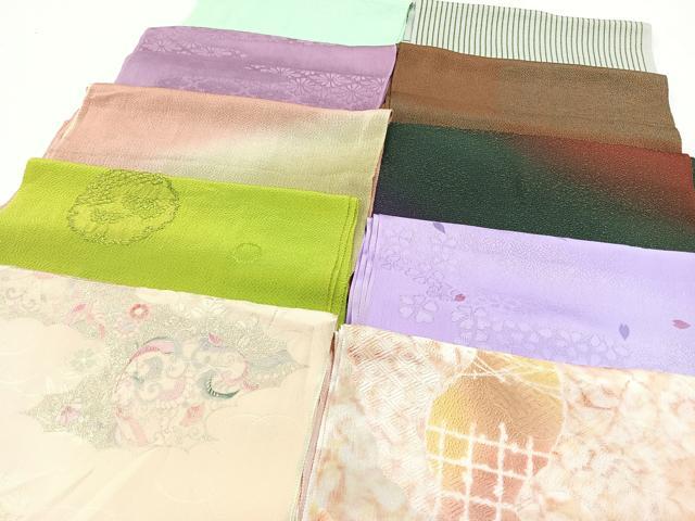 平和屋着物★和装小物　上質な帯揚げ　10枚セット　逸品　CAAL0758xi