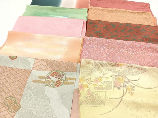 平和屋着物★和装小物　上質な帯揚げ　10枚セット　逸品　CAAL0768xi