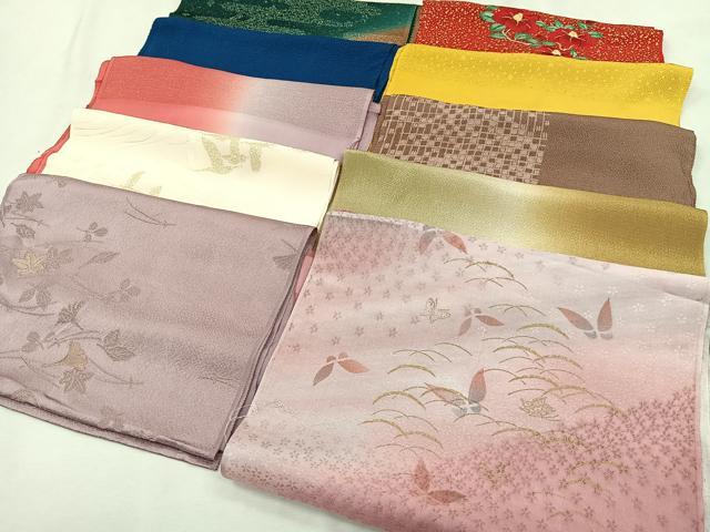 平和屋着物★和装小物　上質な帯揚げ　10枚セット　逸品　CAAL2667ua