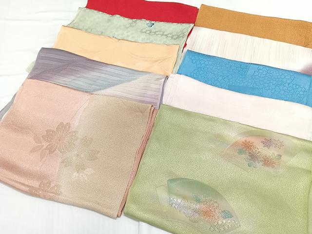 平和屋着物★和装小物　上質な帯揚げ　10枚セット　逸品　CAAL2697ua
