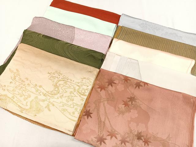 平和屋着物★和装小物　上質な帯揚げ　10枚セット　逸品　CAAL2717ua