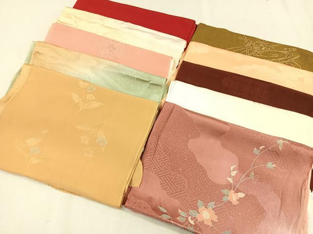 平和屋着物★和装小物　上質な帯揚げ　10枚セット　逸品　CAAL2722ua