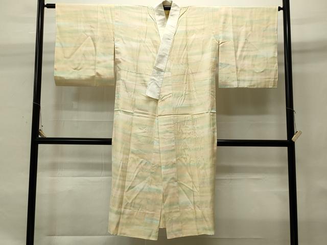 平和屋着物■長襦袢　無双仕立て　霞文　暈し染め　正絹　逸品　CAAM2676ku