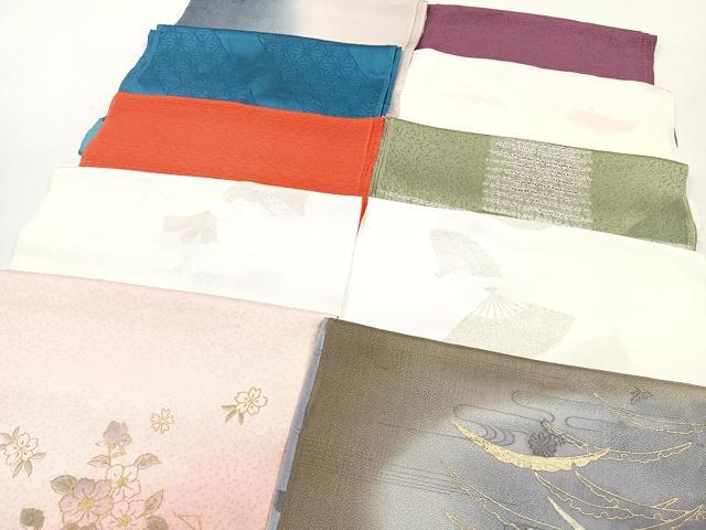 平和屋着物★和装小物　上質な帯揚げ　10枚セット　逸品　CAAM2830xi
