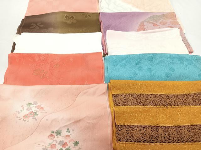 平和屋着物★和装小物　上質な帯揚げ　10枚セット　逸品　CAAM3021xi