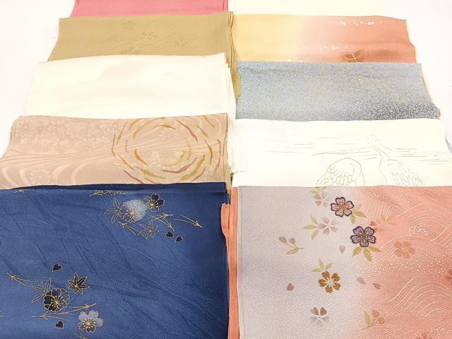 平和屋着物★和装小物　上質な帯揚げ　10枚セット　逸品　CAAM3025xi