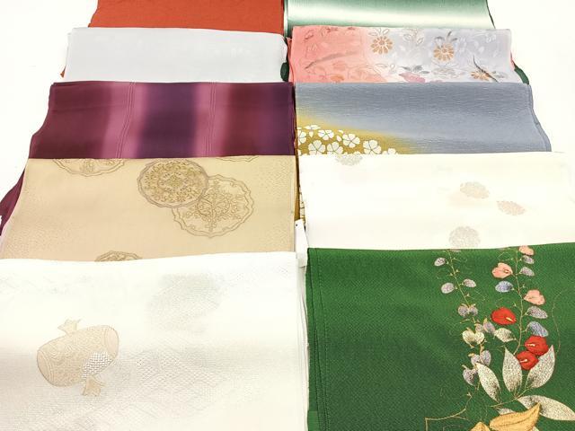 平和屋着物★和装小物　上質な帯揚げ　10枚セット　逸品　CAAM3026xi