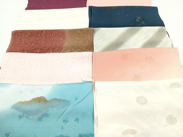 平和屋着物★和装小物　上質な帯揚げ　10枚セット　逸品　CAAM3058xi