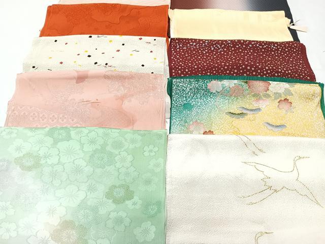 平和屋着物★和装小物　上質な帯揚げ　10枚セット　逸品　CAAM3073xi