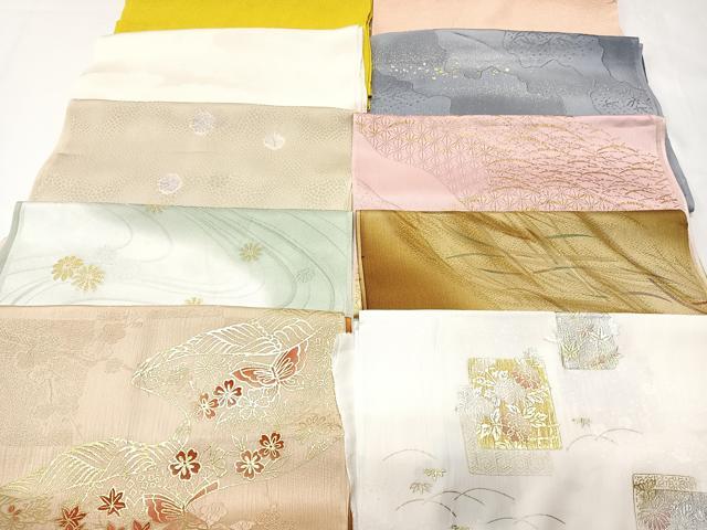 平和屋着物★和装小物　上質な帯揚げ　10枚セット　逸品　CAAM3088xi