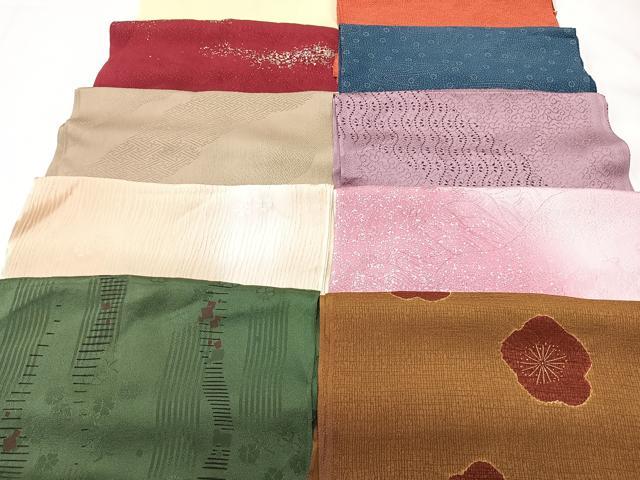 平和屋着物★和装小物　上質な帯揚げ　10枚セット　逸品　CAAM3090xi