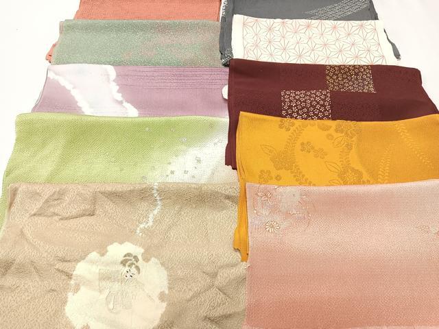 平和屋着物★和装小物　上質な帯揚げ　10枚セット　逸品　CAAM3097xi