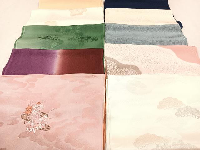 平和屋着物★和装小物　上質な帯揚げ　10枚セット　逸品　CAAM3161xi