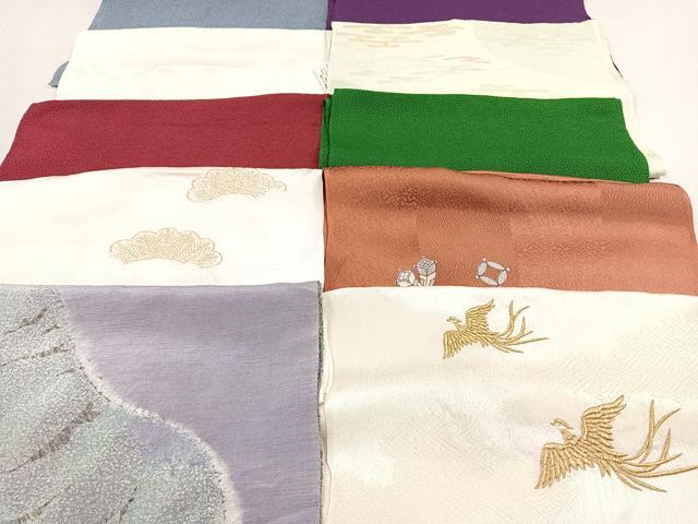 平和屋着物★和装小物　上質な帯揚げ　10枚セット　逸品　CAAM3167xi