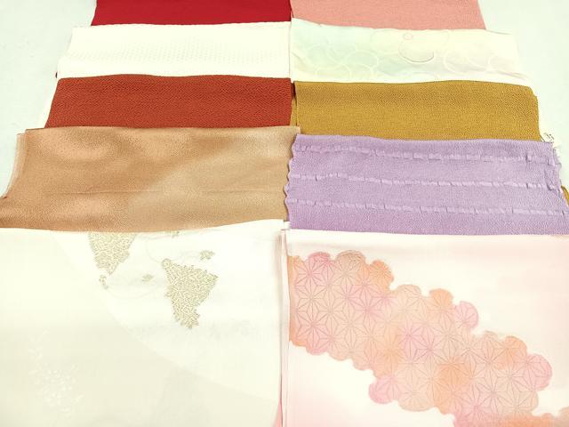 平和屋着物★和装小物　上質な帯揚げ　10枚セット　逸品　CAAM3178xi