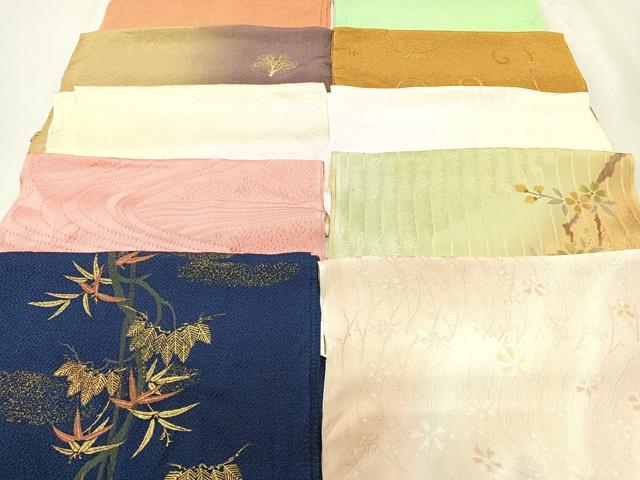 平和屋着物★和装小物　上質な帯揚げ　10枚セット　逸品　CAAM3187xi