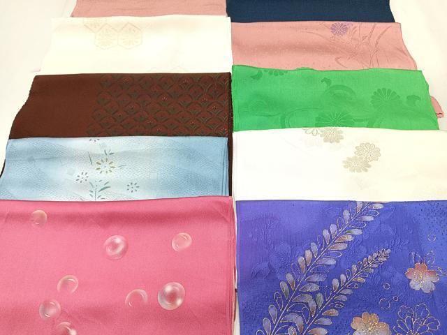 平和屋着物★和装小物　上質な帯揚げ　10枚セット　逸品　CAAM3188xi