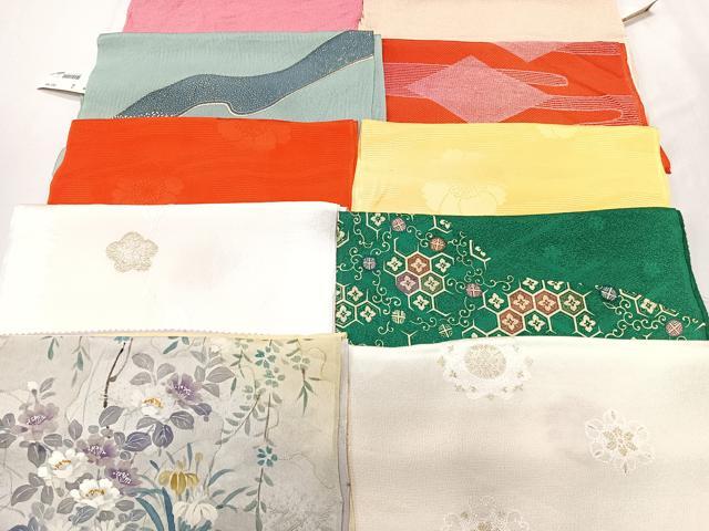 平和屋着物★和装小物　上質な帯揚げ　10枚セット　逸品　CAAM3189xi